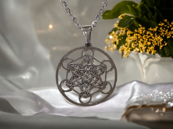 collier metatron acier inoxydable